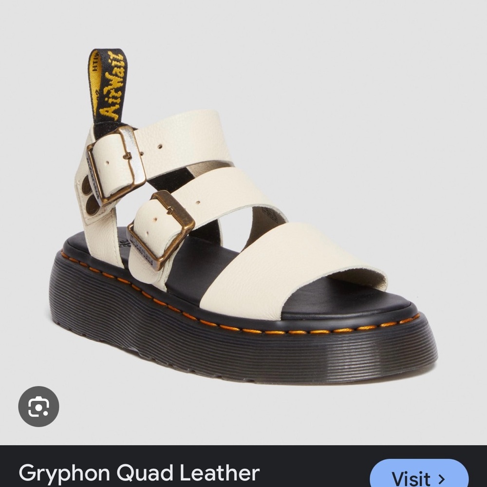 *NEW w/o box Dr Martins Gryphon Quad leather Sandals